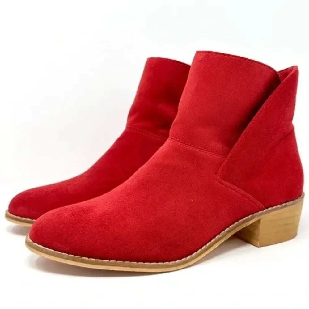 Corkys Hey Girl SPILL THE TEA Red Envelope Ankle Bootie Size 10 New in Box - Picture 5 of 14